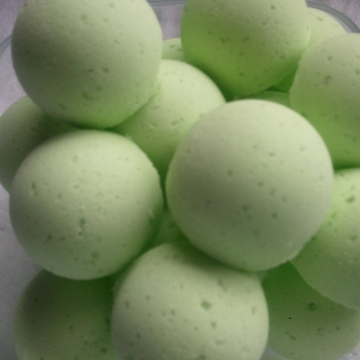 14 bath bombs in Detox Spearmint & Eucalyptus gift bag bath fizzies with shea and cocoa butter, ultra moisturizing