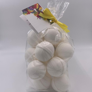 14 bath bombs in Caribbean Coconut gift bag bath fizzies, great for kids, ultra moisturizing, great for dry skin