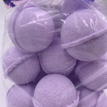14 bath bombs in Black Raspberry Vanilla fragrance, gift bag bath fizzies, great for dry skin, shea, cocoa, 7 ultra rich oils