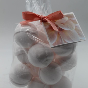 14 bath bombs 1 oz each (White Tea & Ginger) gift bag bath fizzies, great for dry skin, shea, cocoa, 7 ultra rich oils