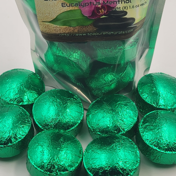 8 Aromatherapy Shower Bombs 1.6 oz each 100% Natural/Organic Essential Oils-Transform your shower-Transform your mood (select dropdown menu)